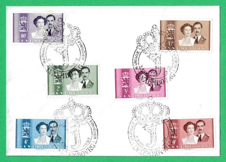 LUXEMBURGO ~ CUBIERTA PRIMER DÍA "BODA REAL 1953" ~ 9 DE ABRIL 1953 Foto 1 de 1