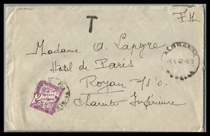 France 1940 Cover ALGRANGE MOSELLE with French Postage Due Stamp - Picture 1 of 2