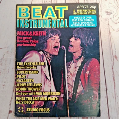 Beat Instrumental Magazine No 143 April 1975 Rolling Stones Nazareth Van - Image 1 of 4