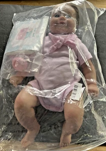 Reborn baby Doll 18" Awake Smiling Realistic Vinyl Cloth Body Newborn Baby Girl - Picture 1 of 18