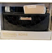 Michael Kors Adjustable Belt Bag Logo Debossed Black 29556319CG-001