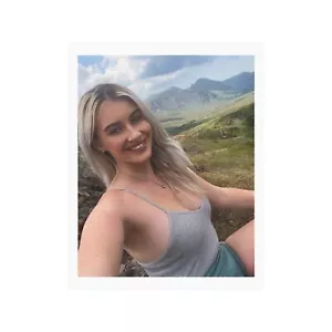Blonde Teenage Girlfriend with Nice Breasts in the Mountains Poster - Picture 1 of 13