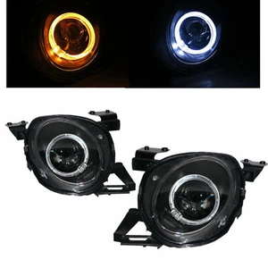 SC-seires SC300/SC400 Z30 MK1 92-00 Guide LED Angel-Eye Headlight BK for LEXUS - Picture 1 of 7