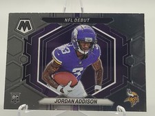 2023 PANINI MOSAIC JORDAN ADDISON NFL DEBUT ROOKIE INSERT CARD MINNESOTA VIKINGS