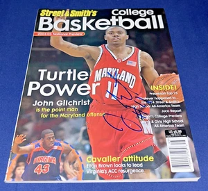 JOHN GILCHRIST RIVISTA FIRMATA MARYLAND TERRAPINS BASKET AUTOGRAFO AUTO - Foto 1 di 1