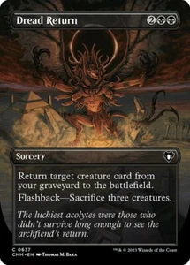 MTG Dread Return - Borderless NM-Mint Commander Masters  - Picture 1 of 1