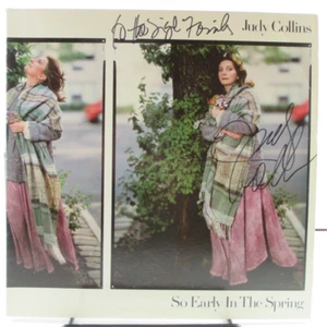 FIRMATO da JUDY COLLINS "So Early in the Spring" LP COVER SOLO (no vinile) - Foto 1 di 3