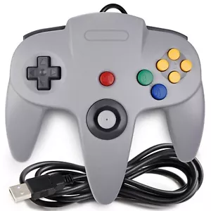 for Windows PC MAC Linux Pi Wired Retro 64 N64 USB Controller Joystick Gamepad - Picture 1 of 35