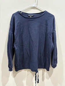 Banana Republic Size Medium Top Shirt Blouse Tee Navy Casualwear - Picture 1 of 8