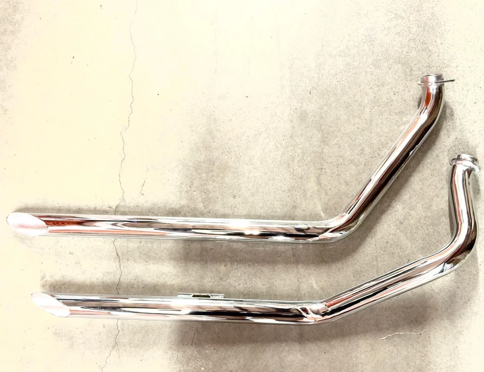 ХРОМИРОВАННЫЕ ТРУБЫ HARLEY 1-3/4 ДЮЙМА FX SHOVELHEAD FXWG FXE SUPER GLIDE LOW RIDER 70-84 - Изображение 1 из 3