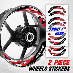 S10B Red 2-PIECE Wheel Stickers For CBR1000RR-R Fireblade SP 20 21 22 - Picture 1 of 7