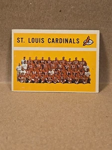1960 Topps Football #112 St Louis Cardinals Checklist Marked VG-EX  - Picture 1 of 4