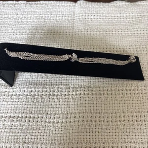 PANDORA Sterling Silver Multi-Strand One Station Clip Bracelet 7 Inch With Clip - Picture 1 of 4