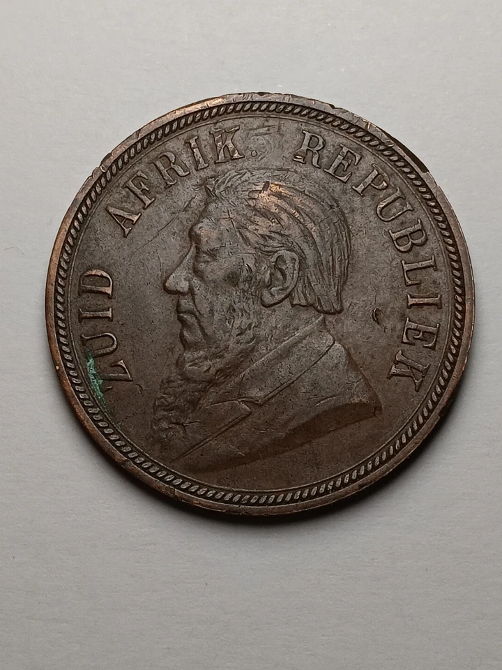 1898 South Africa Republic Paul Kruger 1 Penny - Image 1 of 4
