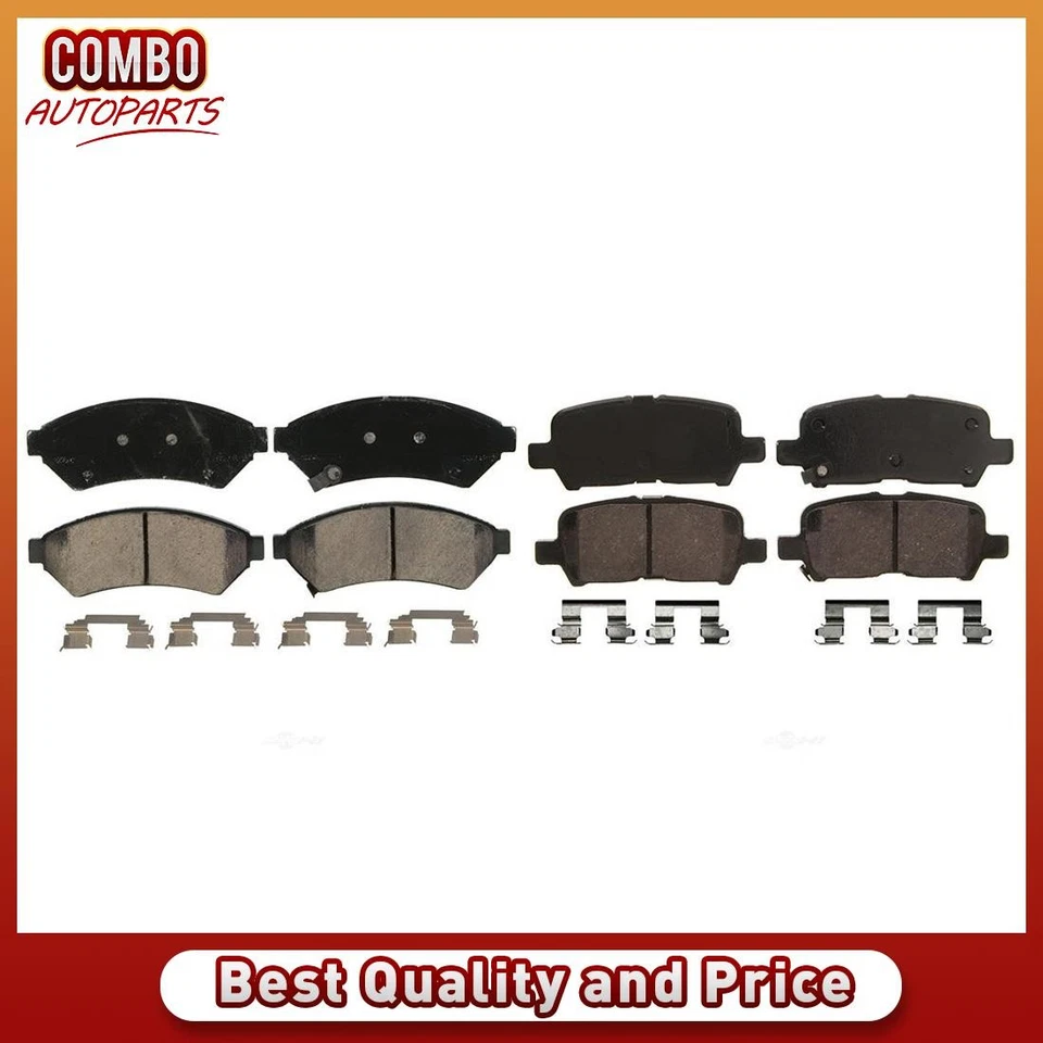 Front Rear Disc Brake Pad Set fits 2005-2009 Buick Allure - Image 1 of 4