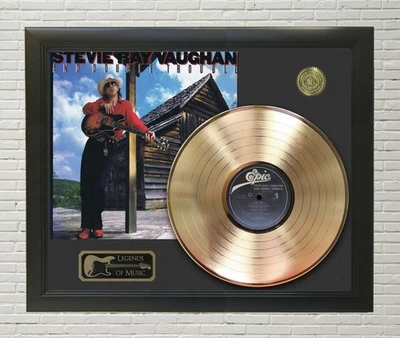 Stevie Ray Vaughn Framed wood Legends Of Music LP Record Display #2. "C3" - Image 1 of 4