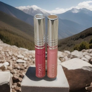 Clinique Long Last Glosswear SPF15 Air Kiss & Kissyfit 2.3ml Each *New* - Picture 1 of 2