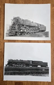 Lot of 2 Vintage Train Railroad 8 X 10 Photographs: Lehigh Valley Engines A - Picture 1 of 5