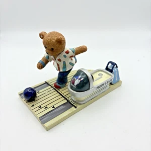Hamilton Collection Teddy Lane Bowl Bear Figurine It's All In The Delivery - Picture 1 of 13