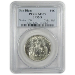San Diego Commemorative Half Dollar 1935 S MS 65 PCGS SKU:I18938 - Picture 1 of 4