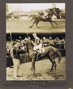 CC Cook NY Sepia Horse Racing Vintage Original Photograph Jamaica - Picture 1 of 1