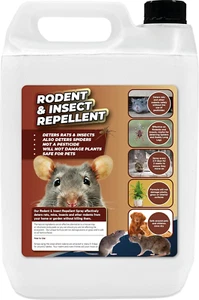 5 Litre Rodent & Insect Repellent Spray | Rat Mouse Spider Natural Repeller | Pe - Picture 1 of 12