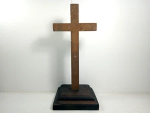 Antike Freimaurerloge Alter Holz Kreuz Ständer Louisiana - Bild 1 von 11