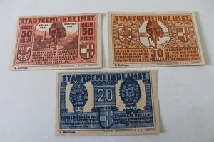 Austria 50, 30, 20 Heller Imst Currency from 1921 - Picture 1 of 7