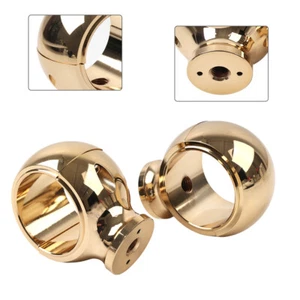 2 Rise Handlebar Riser Clamp Mount Gold For Harley Sportster Softail - Picture 1 of 11