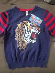 Boys Red & Blue Lionhead Sweater - Picture 1 of 3