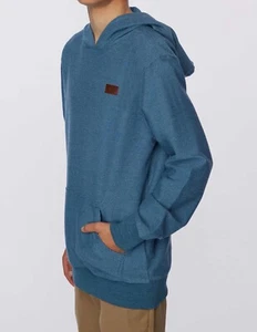 O’NEILL Kids Bavaro Striped Pullover Hoodie Sz Small Pale Blue - Picture 1 of 2