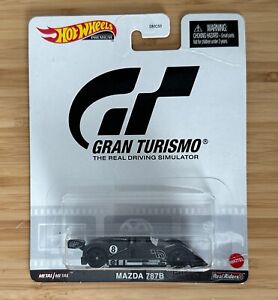 Hot Wheels Real Riders "Gran Turismo" Mazda 787B  Black Metal *NEW* Mattel RARE!