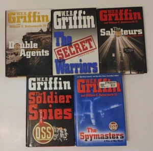 Lot of 5 MEN at WAR Series WEB W.E.B. GRIFFIN Military War Hardcovers - Picture 1 of 5