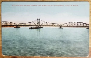 Postal Inter-State Bridge Duluth MN PC Cir. 1909 Nueva sin usar a Wi Alemania sin usar - Imagen 1 de 1