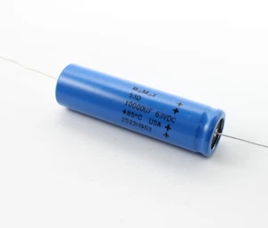 (2 piezas) Condensador electrolítico axial 10000uF 63V DC 63VDC 53D103G063KD6 28x105 - Imagen 1 de 1