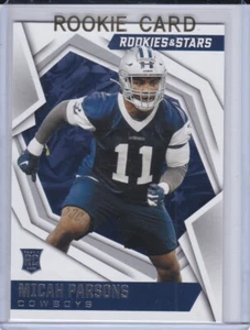 MICAH PARSONS ROOKIE CARD 2021 Panini R&S Stars Football PACKERS COWBOYS RC - Picture 1 of 2