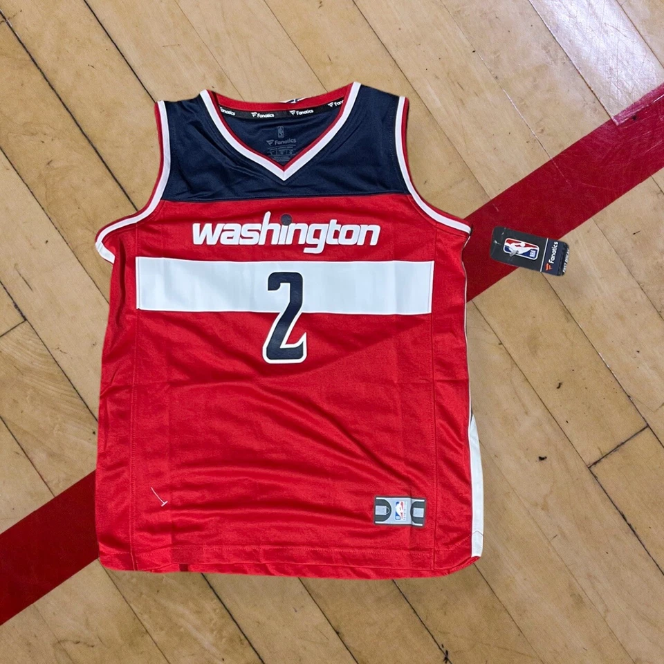 Fanatics John Wall #2 Washington Wizards Red Screen Print Jersey Sz Large boys - Image 1 of 3