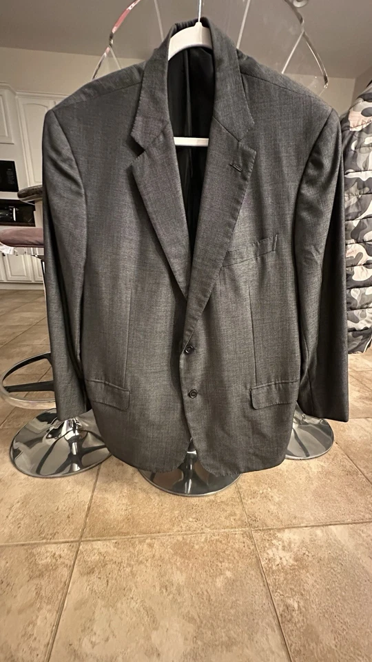 Blazer BRIONI 48/R Cachemira Excelente Estado Gris Carbón Chaqueta Abrigo Deportivo Foto 1 de 4