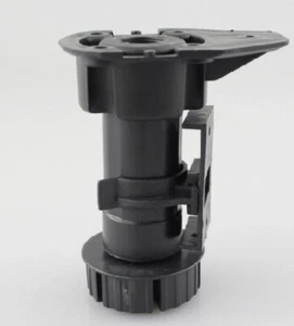 4 Pack - Eurofit CL-T2A100, Adjustable Cabinet Legs 3-7/8” - 5-1/4" Black - Picture 1 of 6