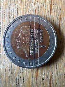 2 euro münze beatrix niederlande 2000