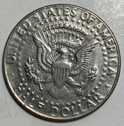1989 P Kennedy Half Dollar Struck Through Grease Error Reverse 50 Cents Cover