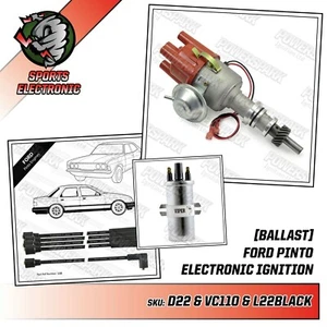 Distribuidor electrónico Ford Pinto con cables negros de 8 mm y bobina de lastre - Imagen 1 de 10