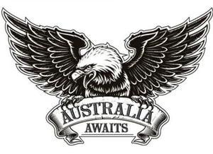  Adventure Australia Awaits  EagleSticker Decal for car  camper 4wd - Picture 1 of 1