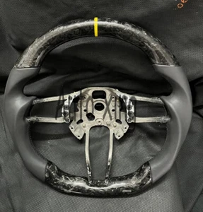 Forged Carbon Fiber Steering Wheel For 2014+ Porsche Mancan Cayman 911 918 718 - Imagen 1 de 6