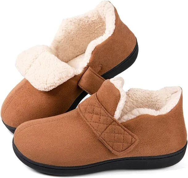 Zapatillas de casa de espuma viscoelástica con gancho ajustable para mujer interiores y exteriores Foto 1 de 1