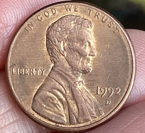 1992 D Lincoln Memorial Cent Error, DDO-DDR Cover