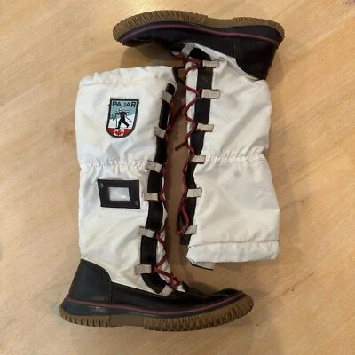 Pajar Canada Grip Tall Lace Waterproof Winter Boots White EU37 Womens 6 - Image 1 of 4