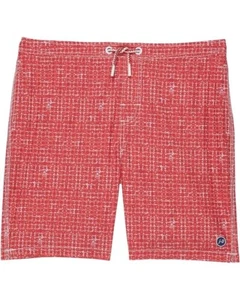 NWT JOHNNIE-O $55 BOYS MALLON HALF ELASTIC SWIM SHORTS TRUNKS IN NANTUCKET SZ 12 - Picture 1 of 2