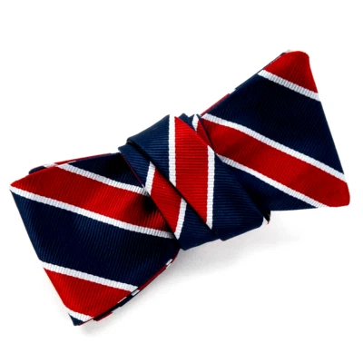 Pajarita PRAVATA rayas rojas, blancas y azules Foto 1 de 4