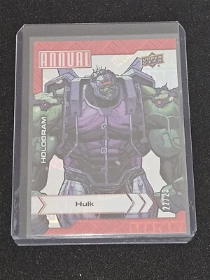 2022-23 UD Marvel Annual Hulk Hologram Parallel 22/23 #38 RARE - Image 1 of 2